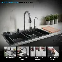 Multi-Function Black Kitchen Sink