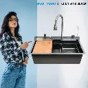 Smart Piano Kitchen Sink Black